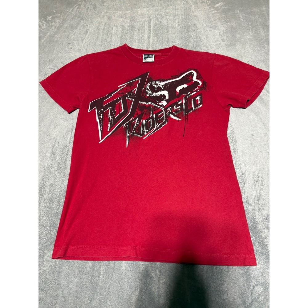 Fox Mens Size S Red Y2K Short Sleeve Riders Co Graphic Shirt